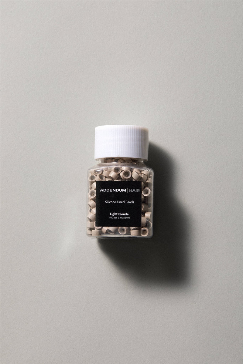 Light Blonde Silicone Beads 4x2x2mm